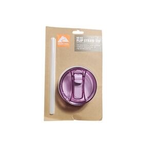Ozark Trail 40 oz Flip Straw Lid‎ Purple BPA Free Leakproof New